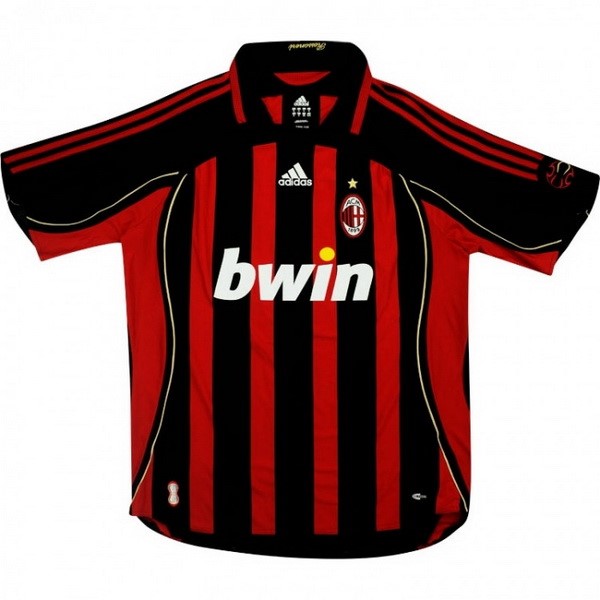 Camiseta AC Milan Replica Primera Ropa Retro 2006 2007 Rojo